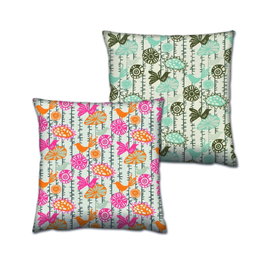 Aberto Design Juego de Cojines AB-4603-4604, 2 Piezas 43x43 cm, Algodón y Poliéster, para Sofá y Decoración del Hogar, Cojines con Funda Extraíble y Relleno de Silicona